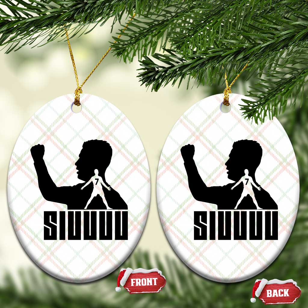 Siuuuu Number Seven Soccer Celebration Ceramic Ornament Funny Sport Lovers Gift TS12 Print Your Wear