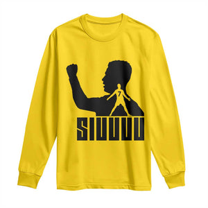 Siuuuu Number Seven Soccer Celebration Long Sleeve Shirt Funny Sport Lovers Gift TS12 Daisy Print Your Wear