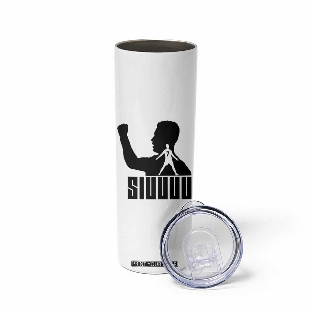 Siuuuu Number Seven Soccer Celebration Skinny Tumbler Funny Sport Lovers Gift TS12 Print Your Wear