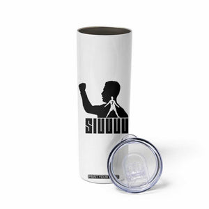 Siuuuu Number Seven Soccer Celebration Skinny Tumbler Funny Sport Lovers Gift TS12 Print Your Wear