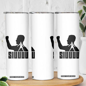 Siuuuu Number Seven Soccer Celebration Skinny Tumbler Funny Sport Lovers Gift TS12 Print Your Wear