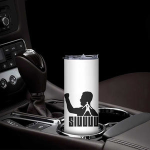 Siuuuu Number Seven Soccer Celebration Skinny Tumbler Funny Sport Lovers Gift TS12 Print Your Wear