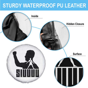Siuuuu Number Seven Soccer Celebration Spare Tire Cover Funny Sport Lovers Gift TS12 Print Your Wear