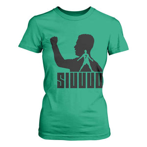 Siuuuu Number Seven Soccer Celebration T Shirt For Women Funny Sport Lovers Gift TS12 Irish Green Print Your Wear