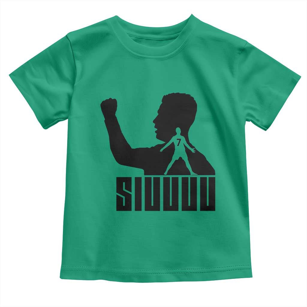 Siuuuu Number Seven Soccer Celebration Toddler T Shirt Funny Sport Lovers Gift TS12 Irish Green Print Your Wear