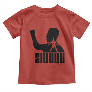 Siuuuu Number Seven Soccer Celebration Toddler T Shirt Funny Sport Lovers Gift TS12 Red Print Your Wear