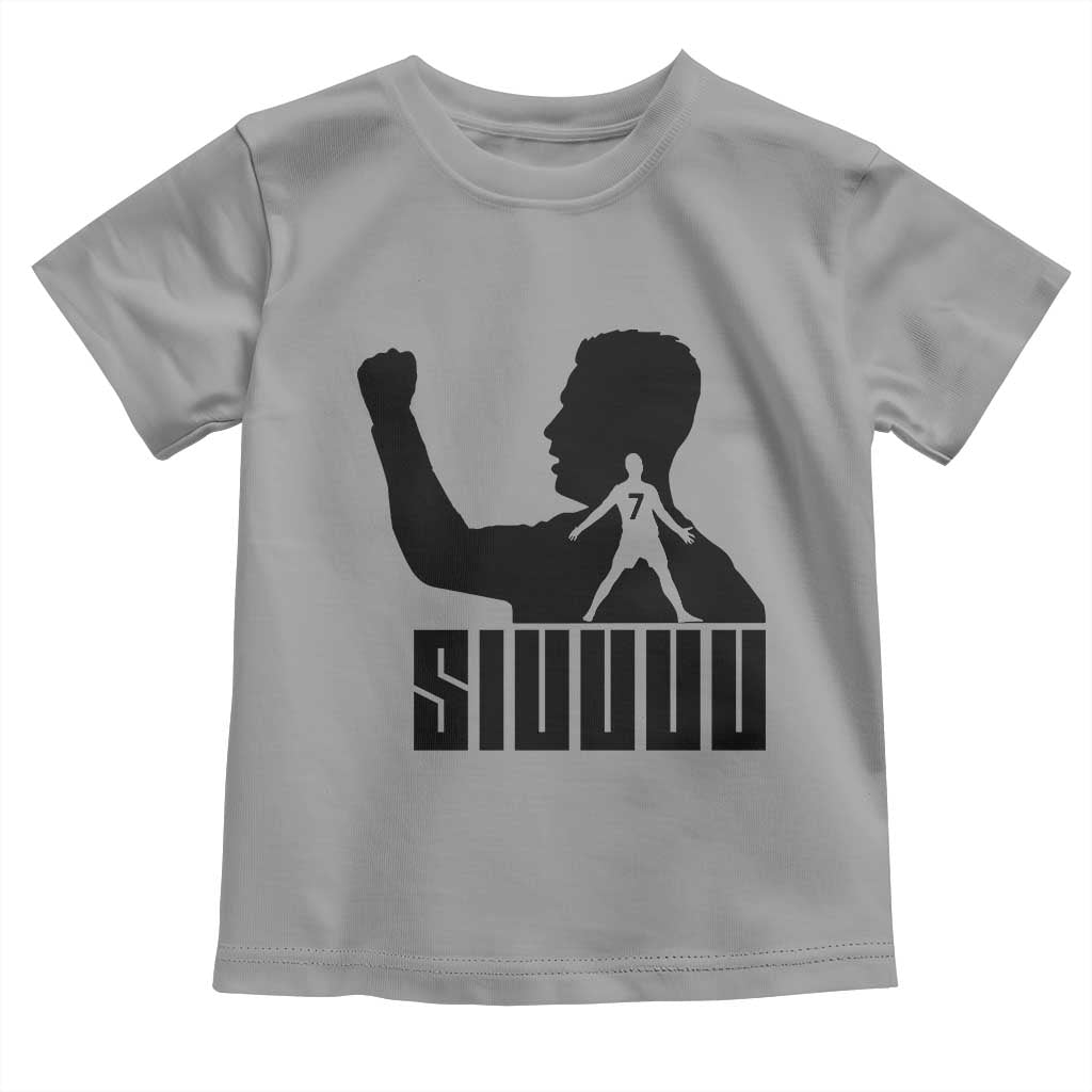 Siuuuu Number Seven Soccer Celebration Toddler T Shirt Funny Sport Lovers Gift TS12 Sport Gray Print Your Wear