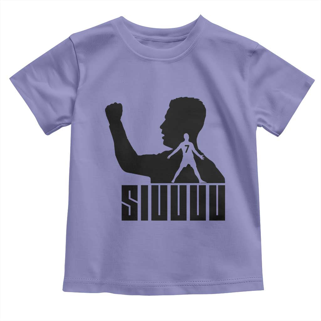 Siuuuu Number Seven Soccer Celebration Toddler T Shirt Funny Sport Lovers Gift TS12 Violet Print Your Wear