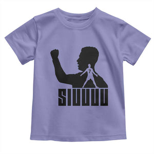 Siuuuu Number Seven Soccer Celebration Toddler T Shirt Funny Sport Lovers Gift TS12 Violet Print Your Wear