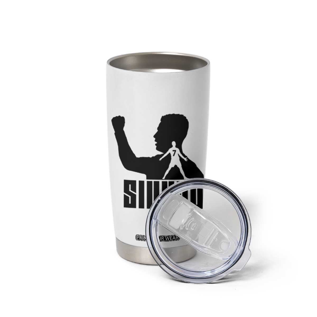 Siuuuu Number Seven Soccer Celebration Tumbler Cup Funny Sport Lovers Gift TS12 Print Your Wear