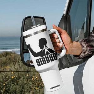 Siuuuu Number Seven Soccer Celebration Tumbler With Handle Funny Sport Lovers Gift TS12 Print Your Wear