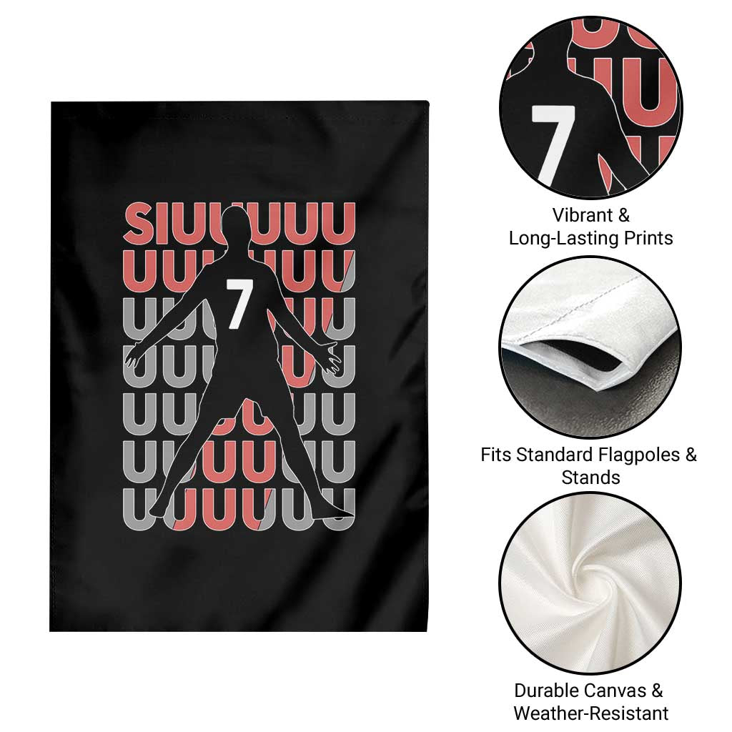 Siuuuu Soccer Celebration Garden Flag Gift For Fans TS12 Print Your Wear
