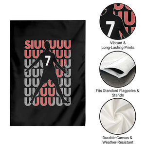 Siuuuu Soccer Celebration Garden Flag Gift For Fans TS12 Print Your Wear