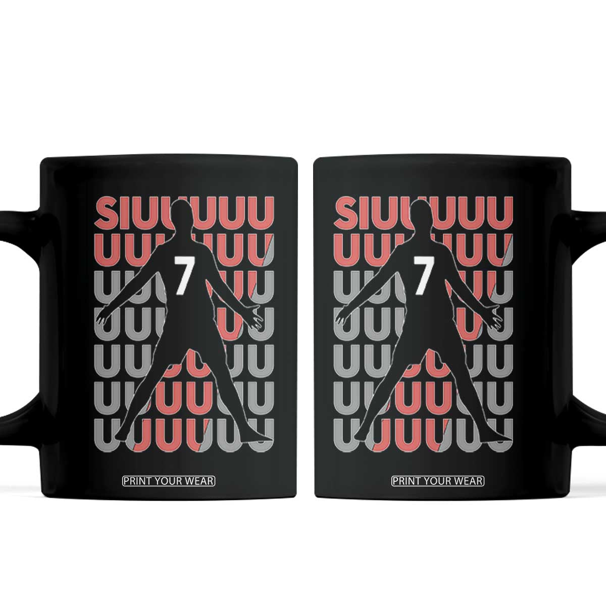 Siuuuu Soccer Celebration Coffee Mug Gift For Fans TS12 Black Print Your Wear