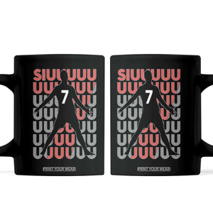 Siuuuu Soccer Celebration Coffee Mug Gift For Fans TS12 Black Print Your Wear