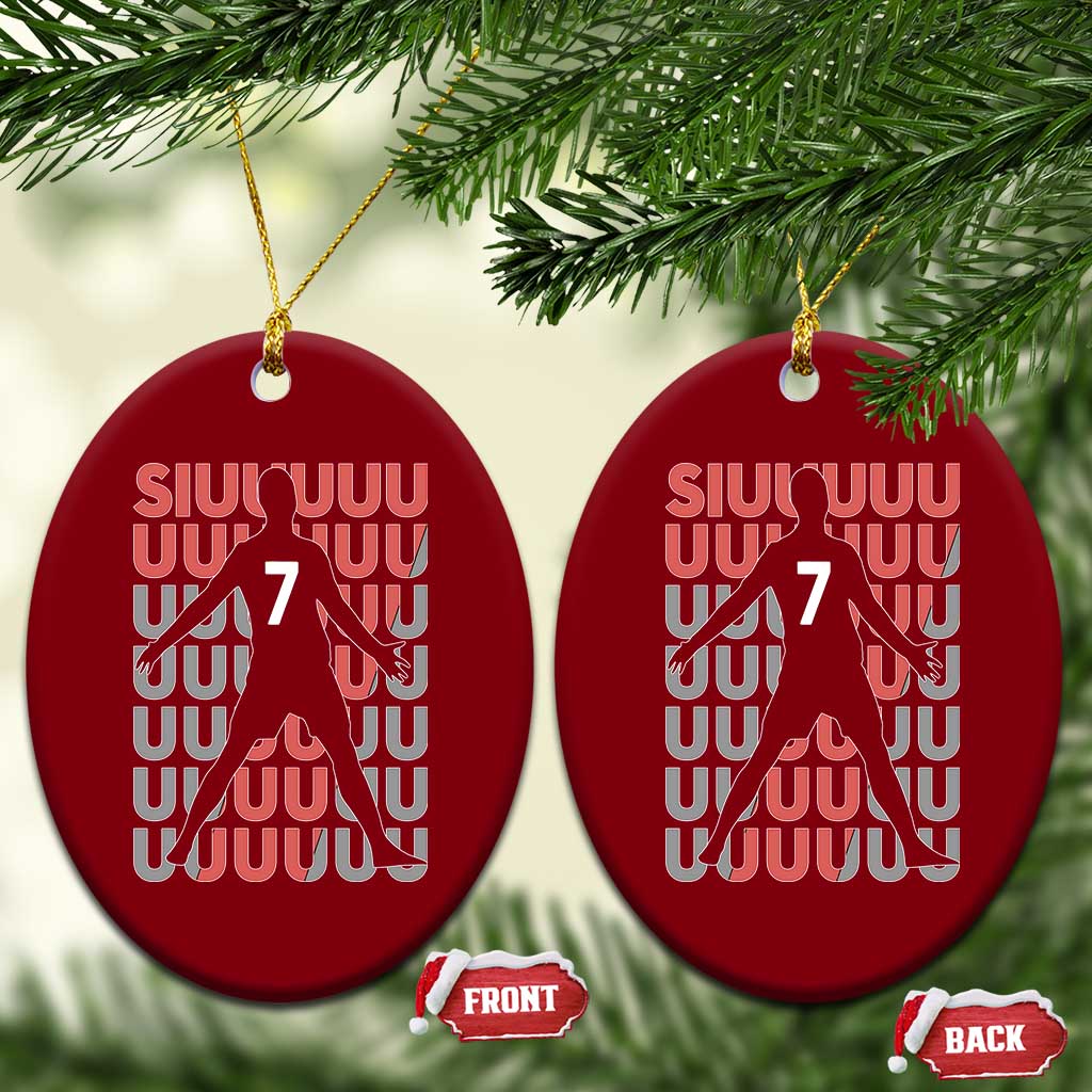 Siuuuu Soccer Celebration Ceramic Ornament Gift For Fans TS12 Print Your Wear