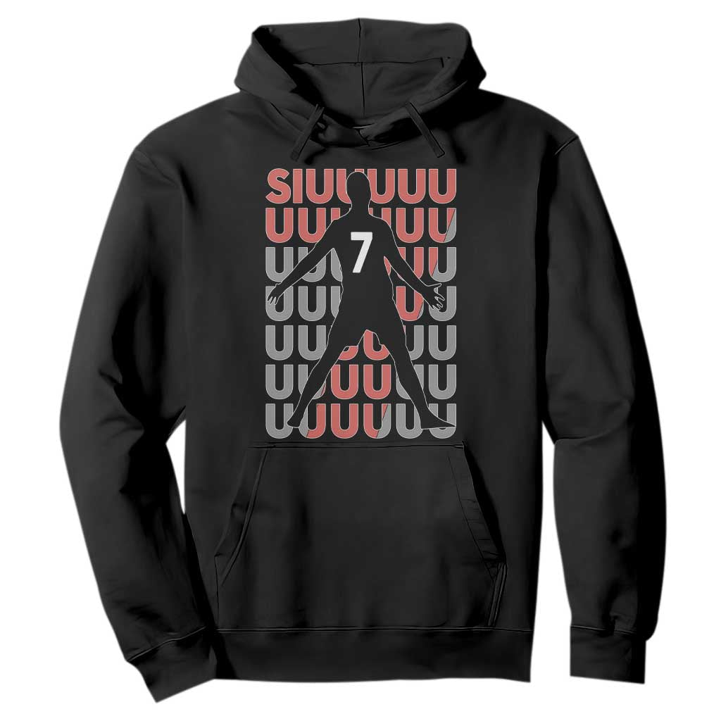 Siuuuu Soccer Celebration Hoodie Gift For Fans TS12 Black Print Your Wear