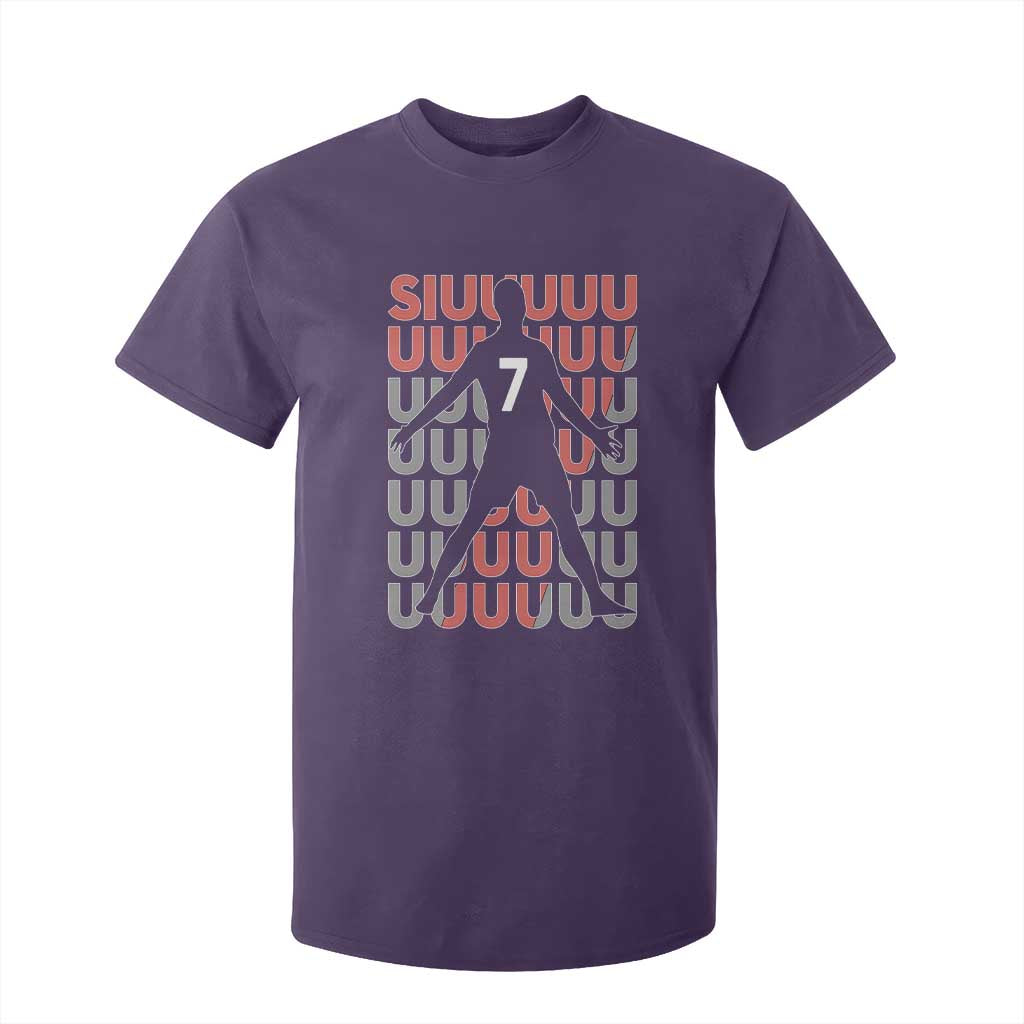 Siuuuu Soccer Celebration T Shirt For Kid Gift For Fans TS12 Purple Print Your Wear