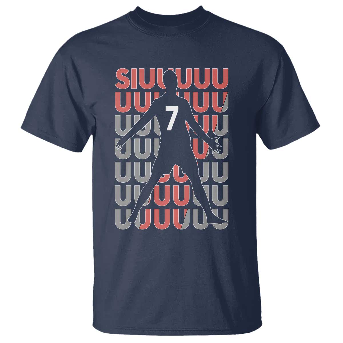 Siuuuu Soccer Celebration T Shirt Gift For Fans TS12 Navy Print Your Wear