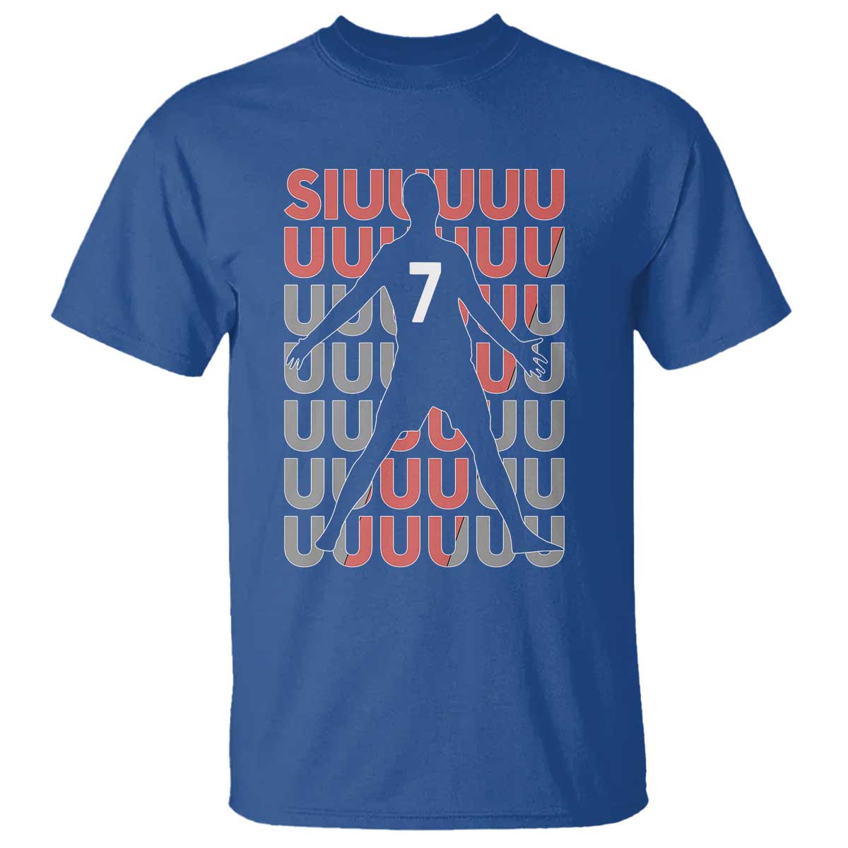 Siuuuu Soccer Celebration T Shirt Gift For Fans TS12 Royal Blue Print Your Wear