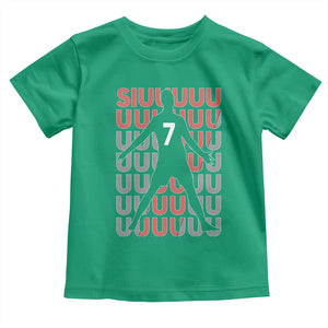 Siuuuu Soccer Celebration Toddler T Shirt Gift For Fans TS12 Irish Green Print Your Wear