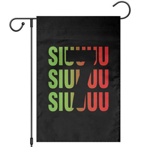 Siuuuu Soccer Celebration Garden Flag Gift For Soccer Lovers TS12 Black Print Your Wear