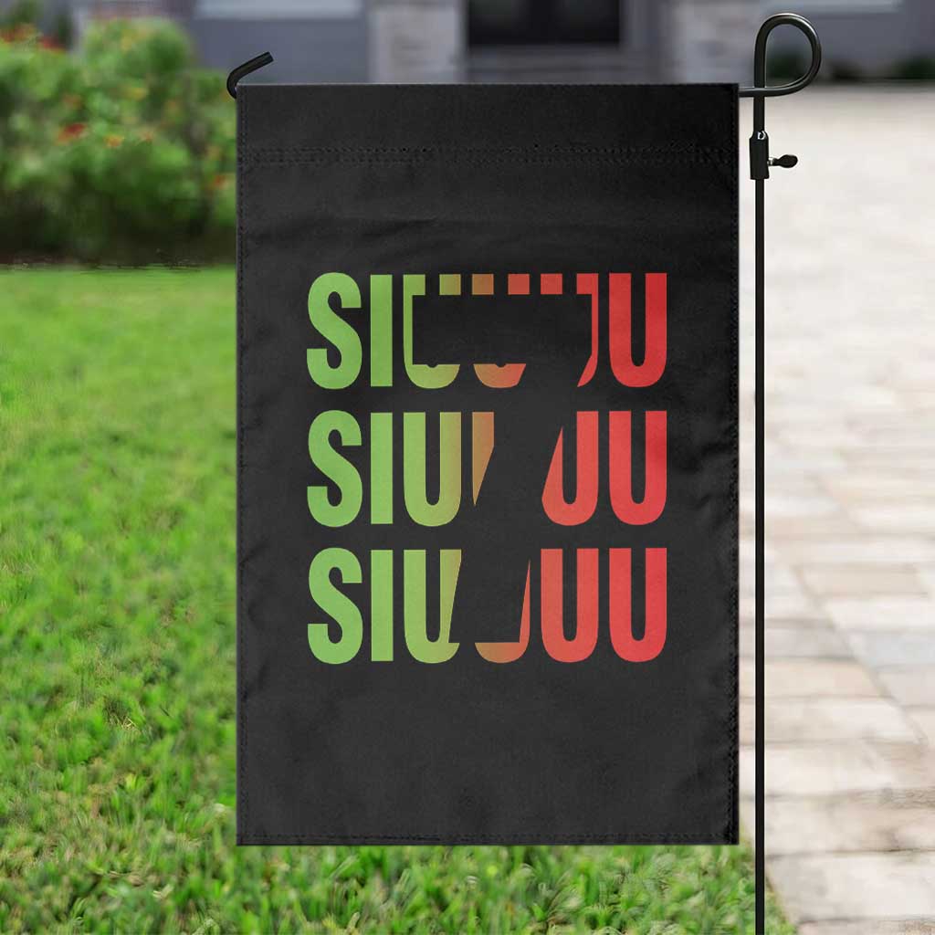 Siuuuu Soccer Celebration Garden Flag Gift For Soccer Lovers TS12 Print Your Wear