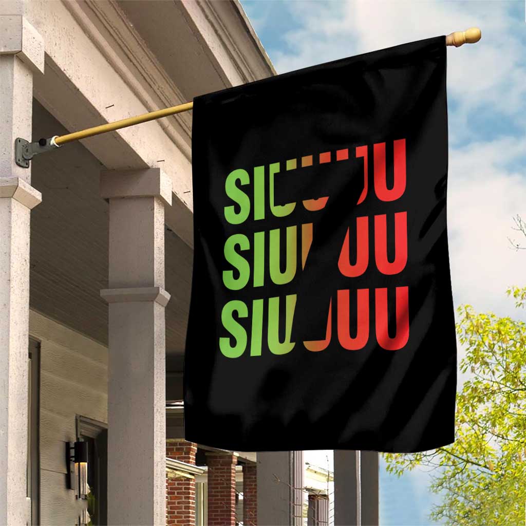 Siuuuu Soccer Celebration Garden Flag Gift For Soccer Lovers TS12 Print Your Wear