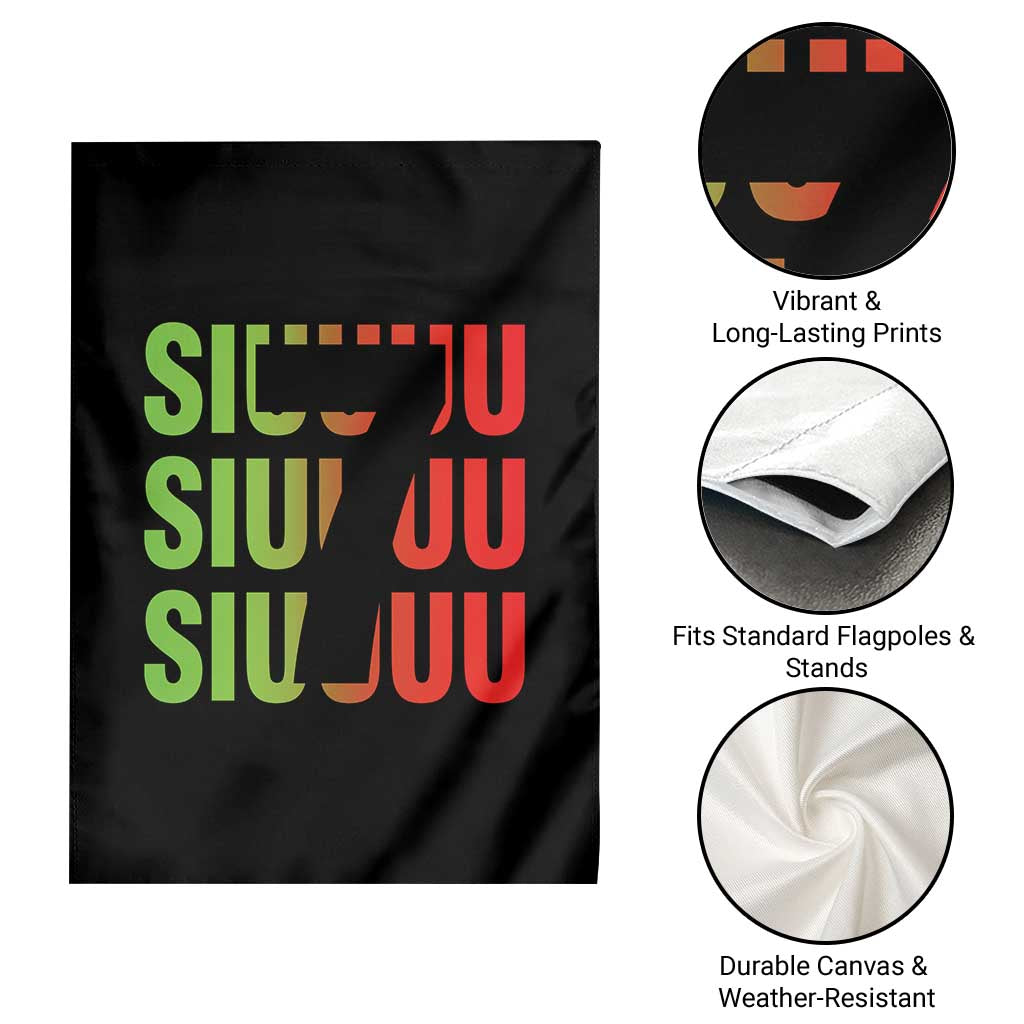 Siuuuu Soccer Celebration Garden Flag Gift For Soccer Lovers TS12 Print Your Wear