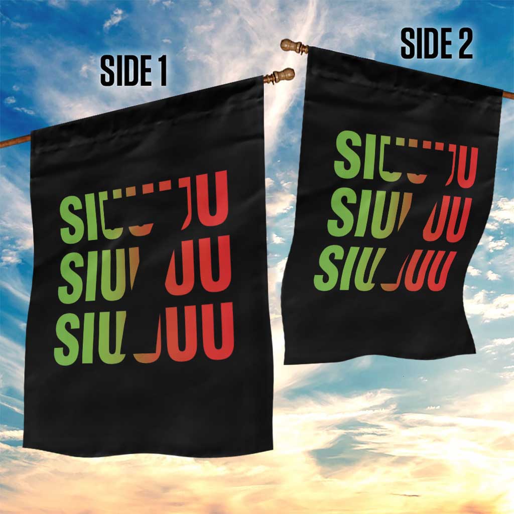 Siuuuu Soccer Celebration Garden Flag Gift For Soccer Lovers TS12 Print Your Wear