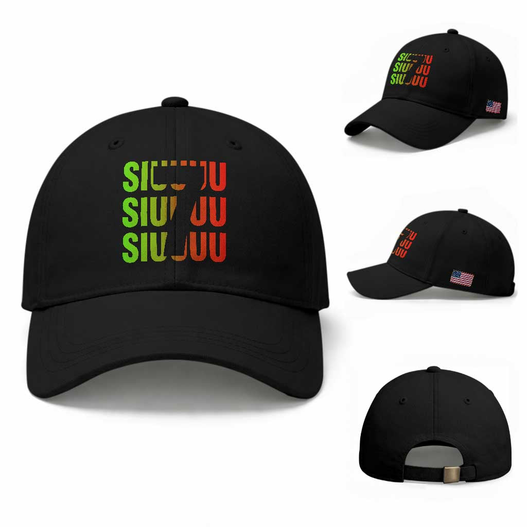 Siuuuu Soccer Celebration Baseball Cap Gift For Soccer Lovers TS12 Baseball Cap Universal Fit Black Print Your Wear