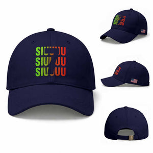 Siuuuu Soccer Celebration Baseball Cap Gift For Soccer Lovers TS12 Baseball Cap Universal Fit Dark Blue Print Your Wear