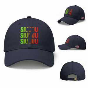 Siuuuu Soccer Celebration Baseball Cap Gift For Soccer Lovers TS12 Baseball Cap Universal Fit Navy Print Your Wear