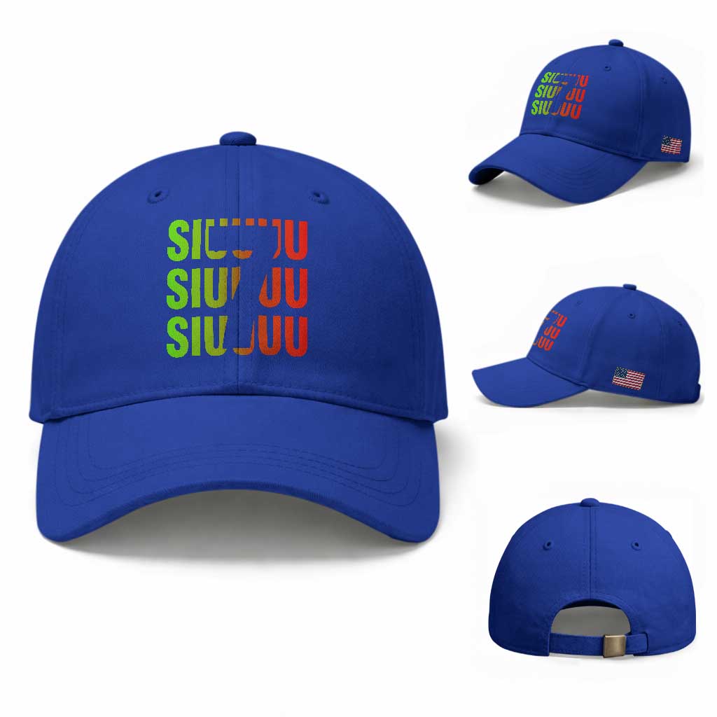 Siuuuu Soccer Celebration Baseball Cap Gift For Soccer Lovers TS12 Baseball Cap Universal Fit Royal Blue Print Your Wear