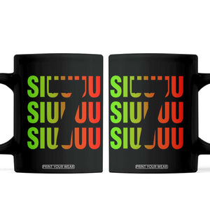 Siuuuu Soccer Celebration Coffee Mug Gift For Soccer Lovers TS12 Black Print Your Wear