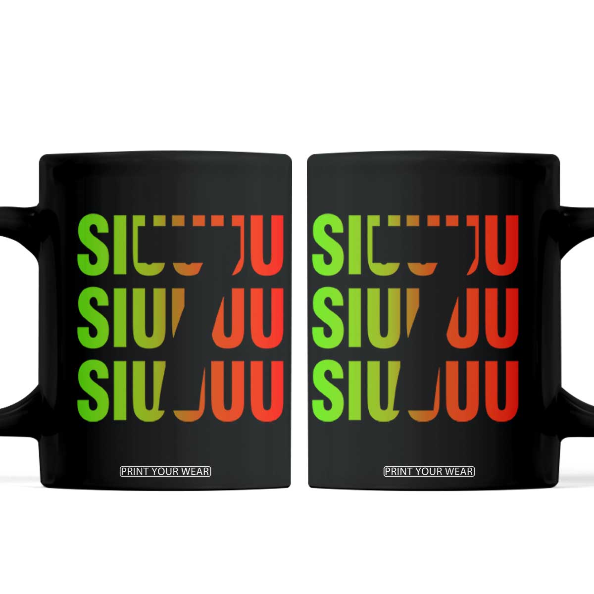 Siuuuu Soccer Celebration Coffee Mug Gift For Soccer Lovers TS12 Black Print Your Wear