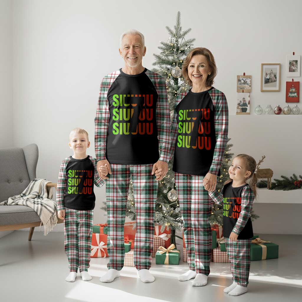 Siuuuu Soccer Celebration Plaid Pajama Set Gift For Soccer Lovers TS12 Christmas Plaid Print Your Wear