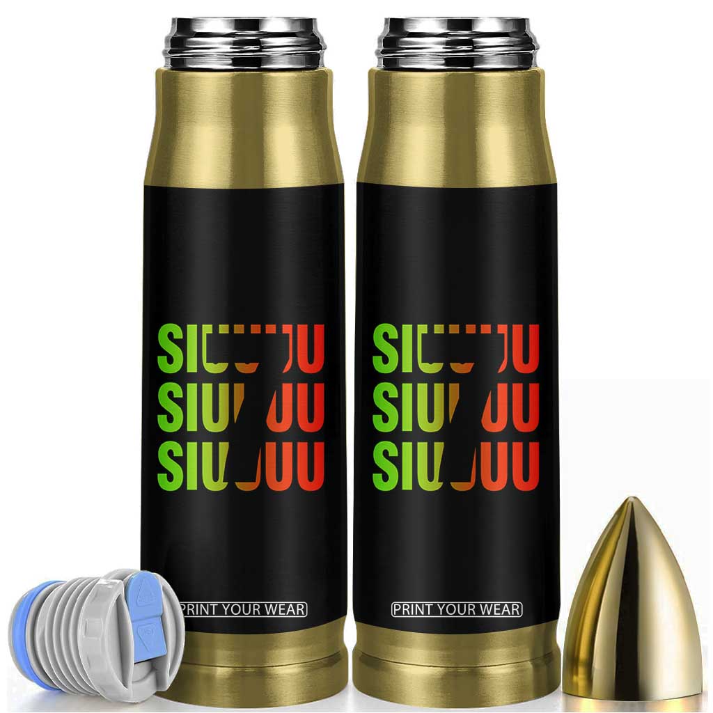 Siuuuu Soccer Celebration Bullet Tumbler Gift For Soccer Lovers TS12 Black Print Your Wear
