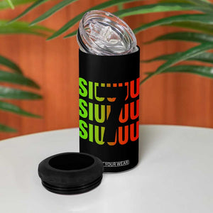 Siuuuu Soccer Celebration 4 in 1 Can Cooler Tumbler Gift For Soccer Lovers TS12 Print Your Wear