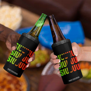 Siuuuu Soccer Celebration 4 in 1 Can Cooler Tumbler Gift For Soccer Lovers TS12 Print Your Wear
