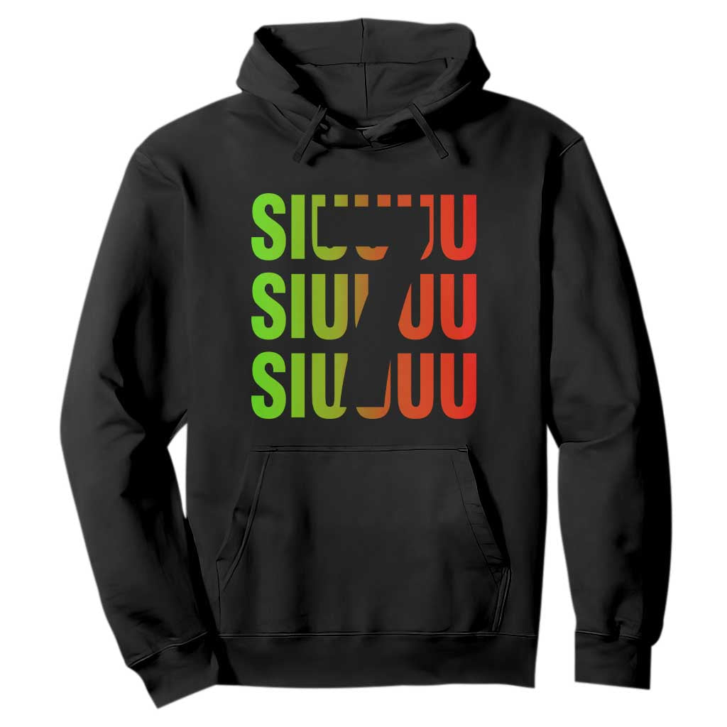 Siuuuu Soccer Celebration Hoodie Gift For Soccer Lovers TS12 Black Print Your Wear