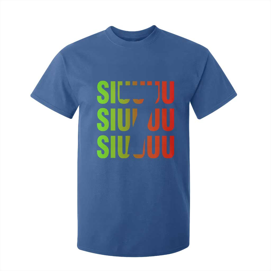 Siuuuu Soccer Celebration T Shirt For Kid Gift For Soccer Lovers TS12 Royal Blue Print Your Wear