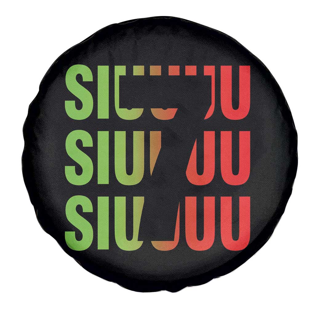 Siuuuu Soccer Celebration Spare Tire Cover Gift For Soccer Lovers TS12 Print Your Wear