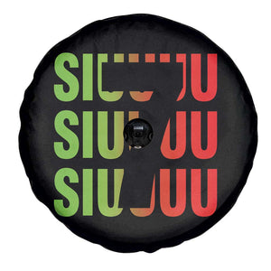 Siuuuu Soccer Celebration Spare Tire Cover Gift For Soccer Lovers TS12 Print Your Wear