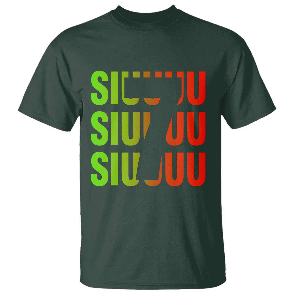 Siuuuu Soccer Celebration T Shirt Gift For Soccer Lovers TS12 Dark Forest Green Print Your Wear
