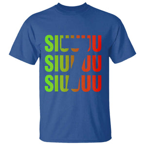 Siuuuu Soccer Celebration T Shirt Gift For Soccer Lovers TS12 Royal Blue Print Your Wear