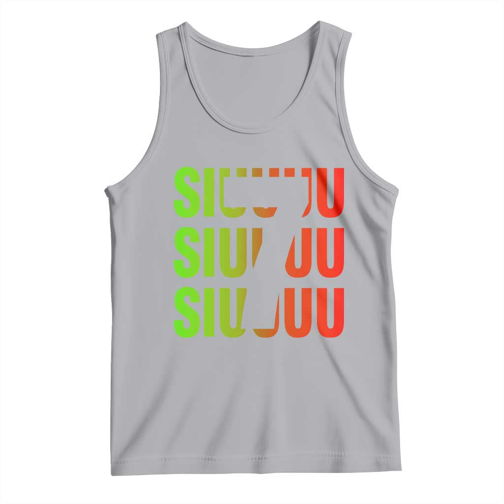 Siuuuu Soccer Celebration Tank Top Gift For Soccer Lovers TS12 Athletic Heather Print Your Wear