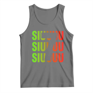 Siuuuu Soccer Celebration Tank Top Gift For Soccer Lovers TS12 Black Heather Print Your Wear