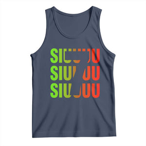 Siuuuu Soccer Celebration Tank Top Gift For Soccer Lovers TS12 Navy Print Your Wear
