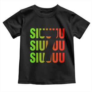 Siuuuu Soccer Celebration Toddler T Shirt Gift For Soccer Lovers TS12 Black Print Your Wear